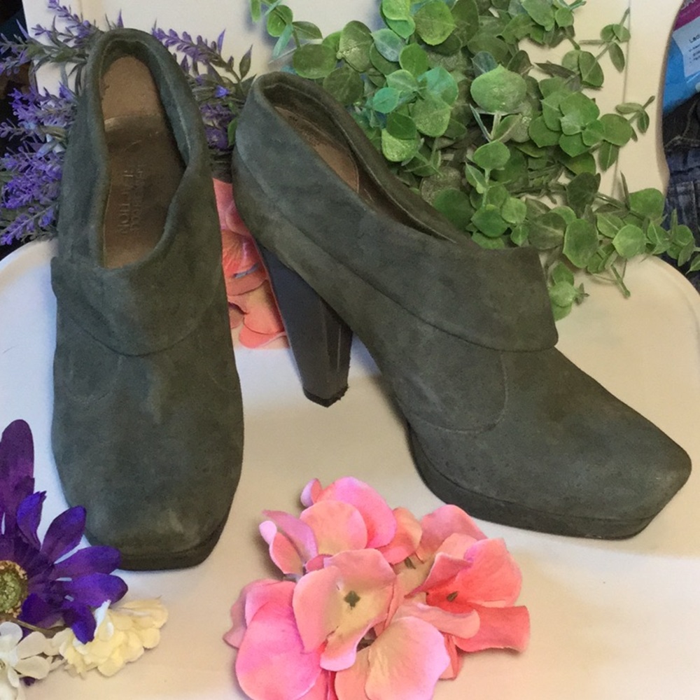 Kenneth Cole Reaction Ankle Boot w/Heel, Green